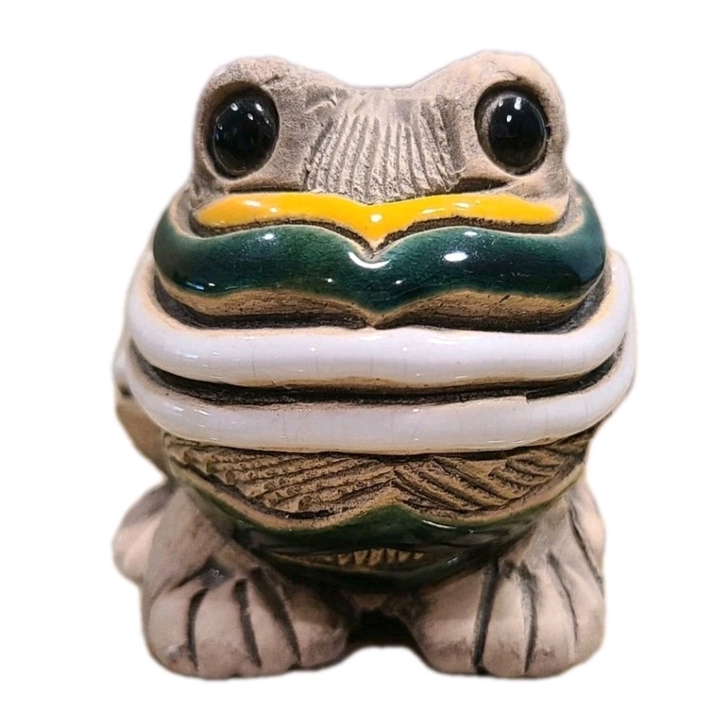 Vintage #43 Artesania Rinconada Frog Toad Retired De Rosa Figurine Uruguay
